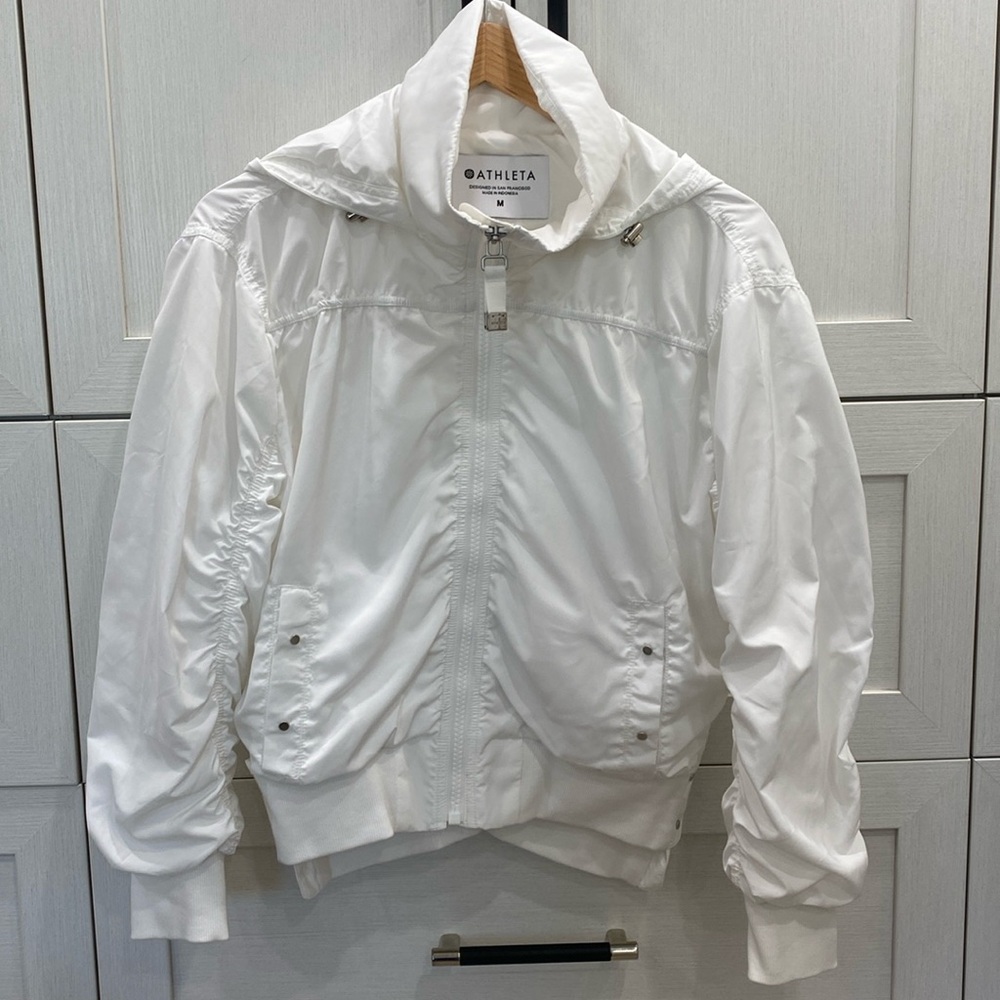 Athleta Bomber warmup jacket, size medium